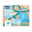 Conjunto de refeição de silicone Chicco Take Eat Easy Azul 6M+