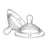 Pacote Chicco 2 Tetinas Silicone de Sentimento Natural Fluxo Rápido +6 Meses