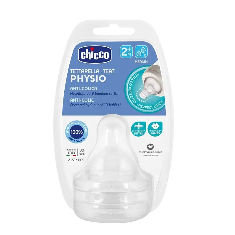 Tetina Chicco Physio Medium Flush 2 unidades 2M+