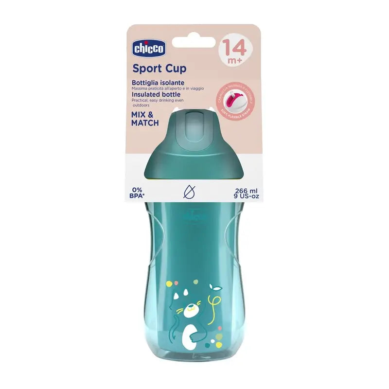 Copo térmico Chicco Sport Cup 14M+ Azul