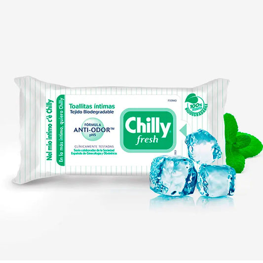 Chilly Pocket Gel Higiene Íntima 12 Toalhetes