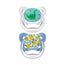 Chupete Prevent Escudo Mariposa T-2 6-18 Meses Azul