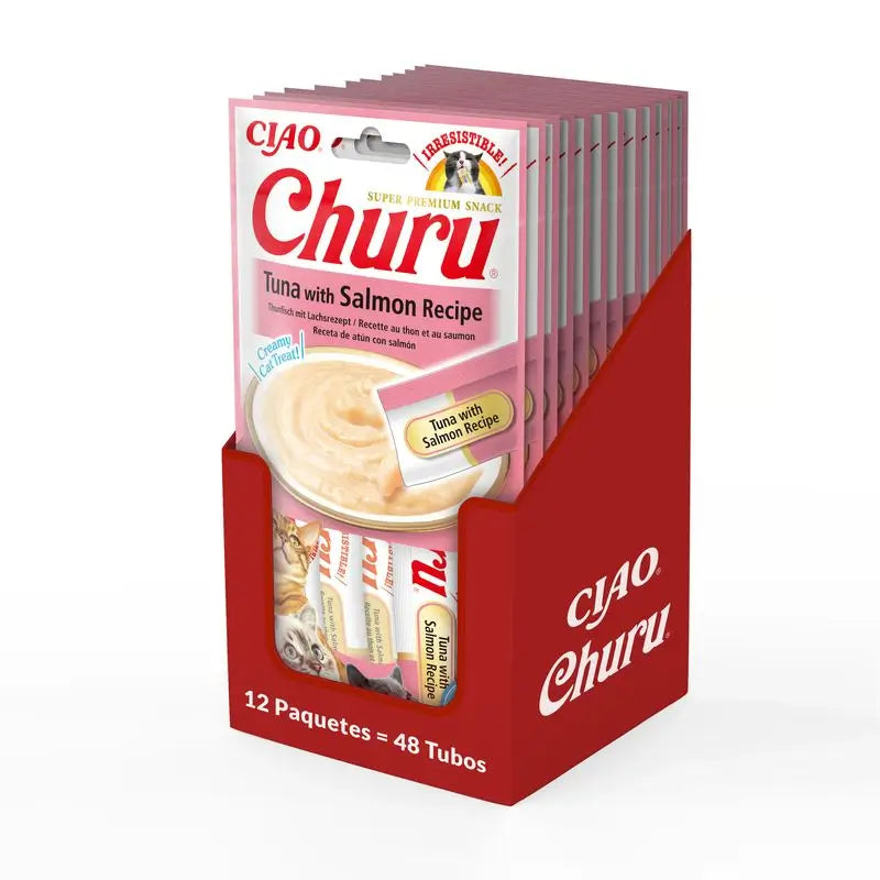 Churu Cat Atum com Salmão Receita Display 12X56Gr