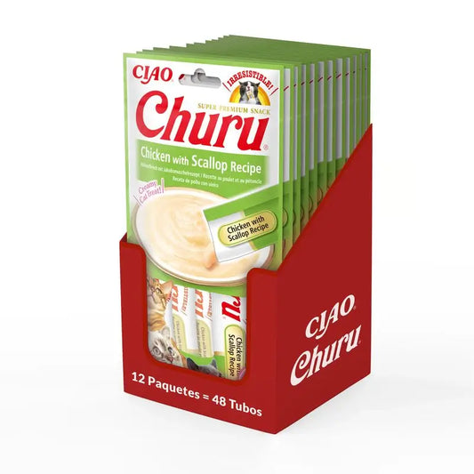 Churu Cat Frango Vieira Receita Display 12X56Gr