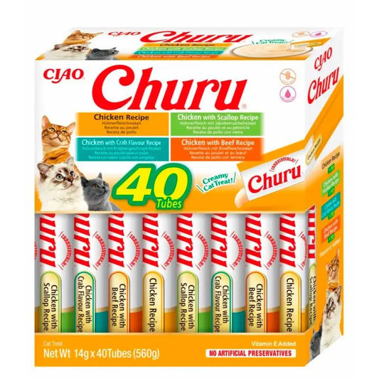 Churu Cats Frango Variedades 40x14Gr
