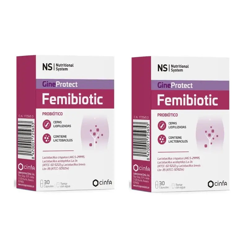 Cinfa Ns Femibiotic, 2X30 Cápsulas