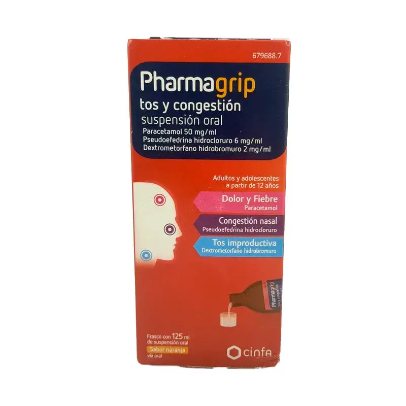 Pharmagrip Tosse e Congestão Suspensão Oral , 125 ml