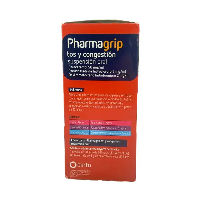 Pharmagrip Tosse e Congestão Suspensão Oral , 125 ml