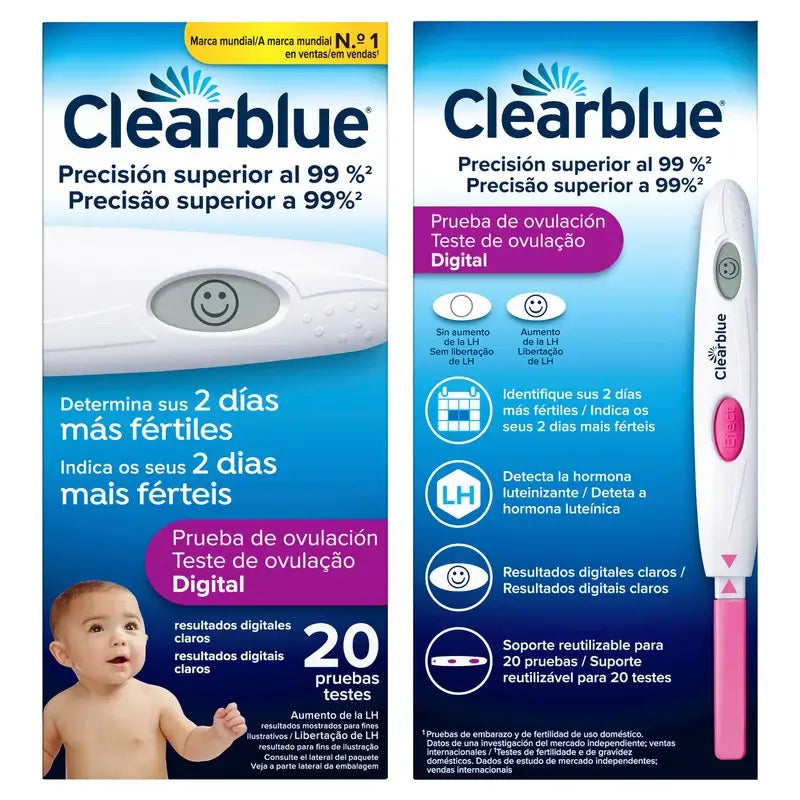 Clearblue Digital Ovulation Test, 20 testes