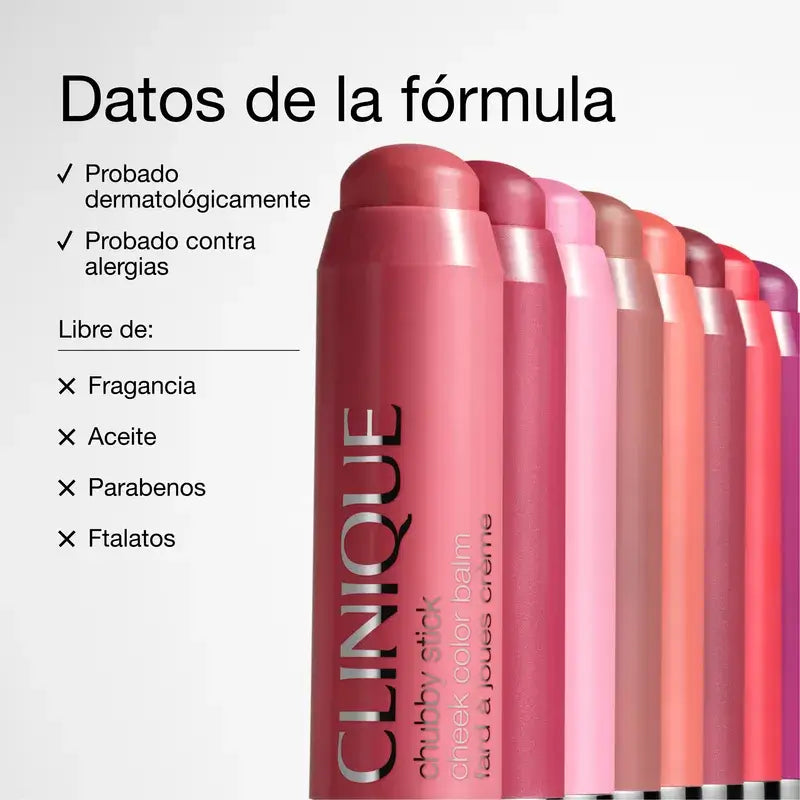 Clinique Chubby Stick Bálsamo para as faces com cor Plenty O' Papaya, 6 g