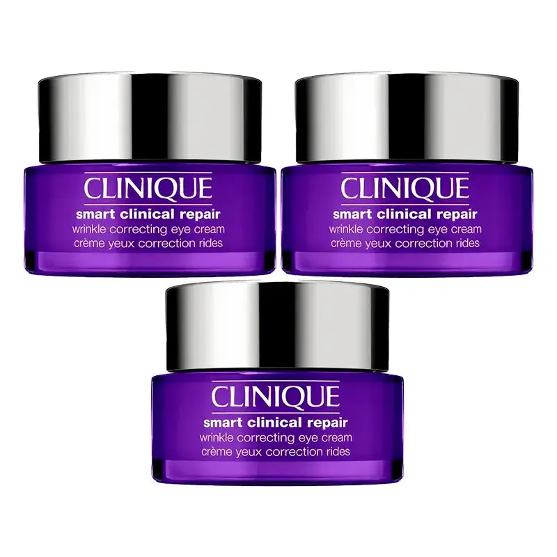 Clinique Smart Clinical Repair Creme de Olhos Corretor de Rugas, 3x15 ml
