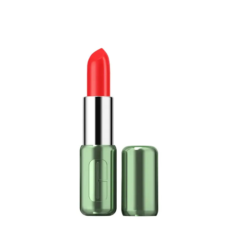 Clinique Pop Longwear Satin Poppy Pop Lipstick, 3,9 gramas