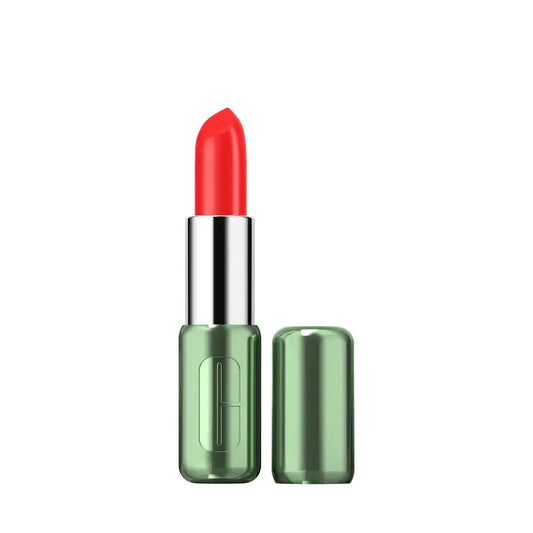 Clinique Pop Longwear Satin Poppy Pop Lipstick, 3,9 gramas