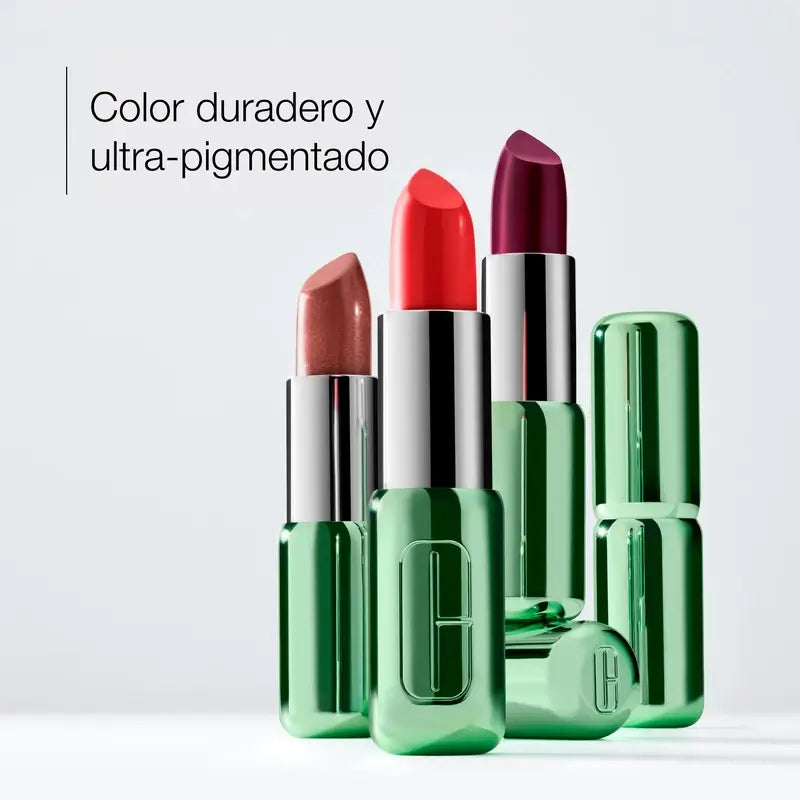 Clinique Pop Longwear Satin Poppy Pop Lipstick, 3,9 gramas