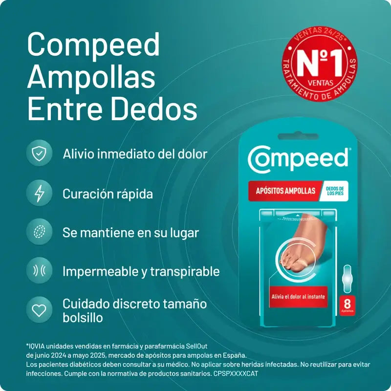 Pés de Bolhas Compeed, 8 Unidades