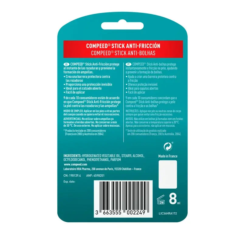 Compeed Ampolas Stick Antifricção, 8ml