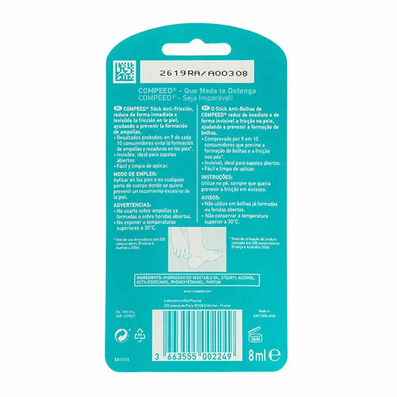Compeed Ampolas Stick Antifricção, 8ml