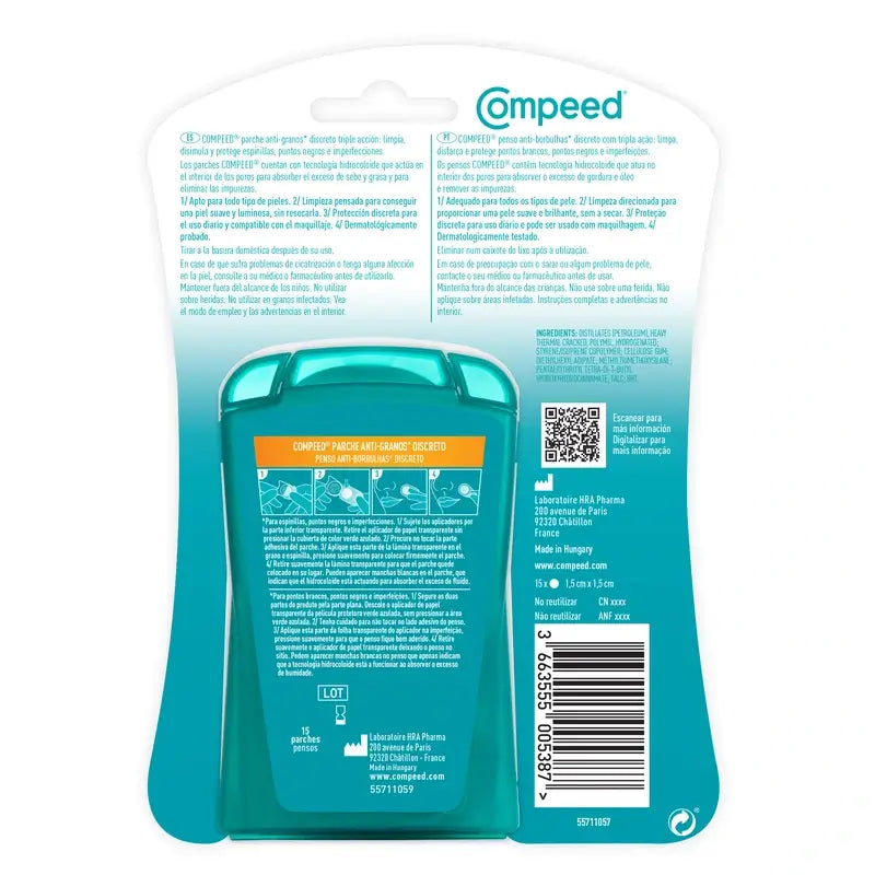 Compeed Anti-Granos Discreto, 15 unidades