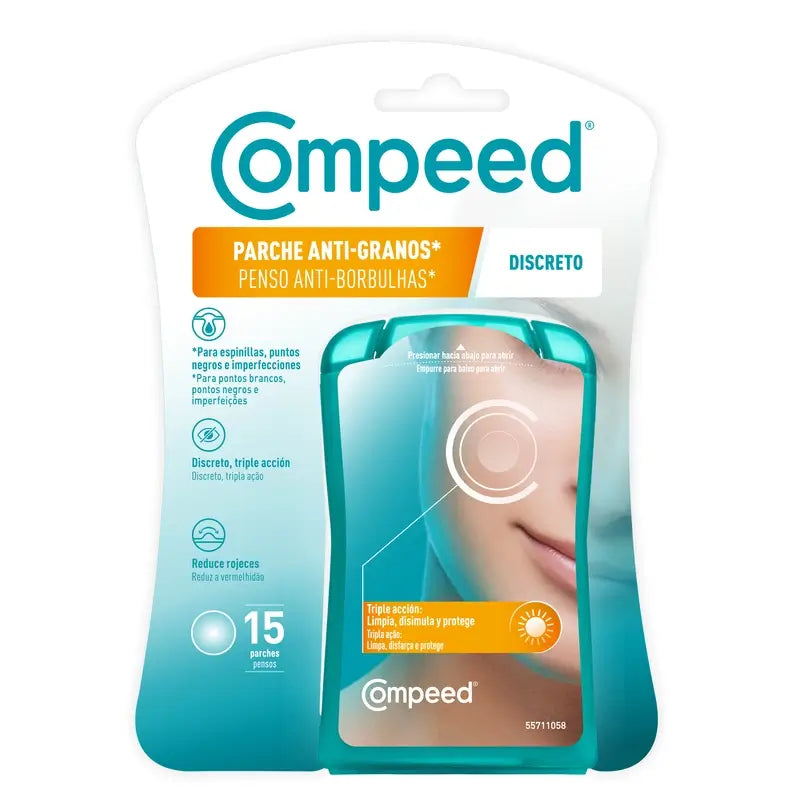 Compeed Anti-Granos Discreto, 15 unidades