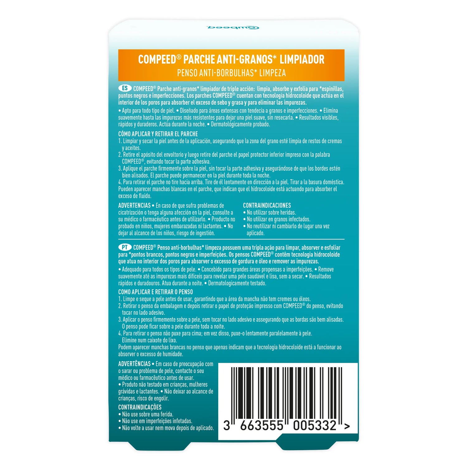 Compeed Anti-Spot Cleanser , 7 unidades