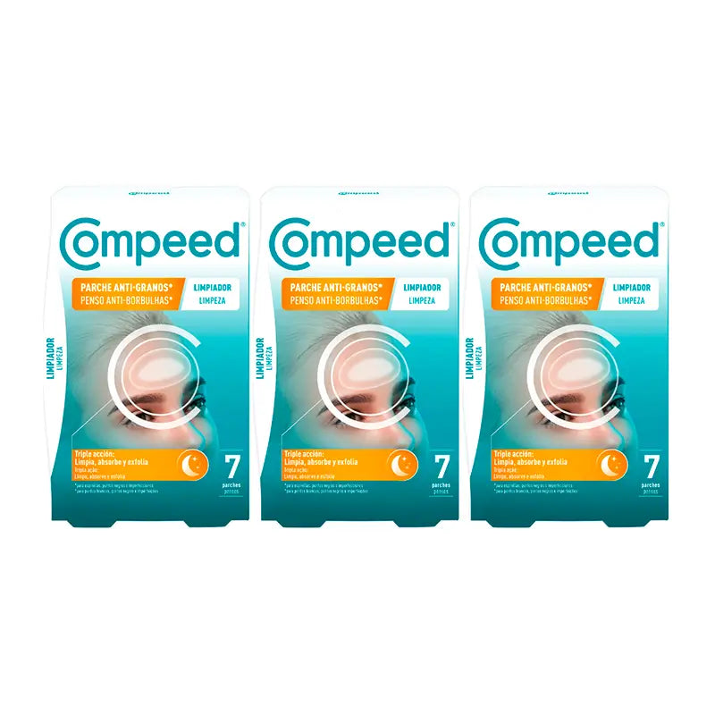 Compeed Triplo Anti-Spot Cleanser , 3x 7 unidades