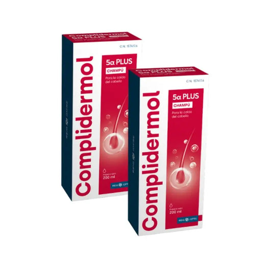 Complidermol Duplo 5 Alfa Champô para a queda de cabelo 2 x 200 ml