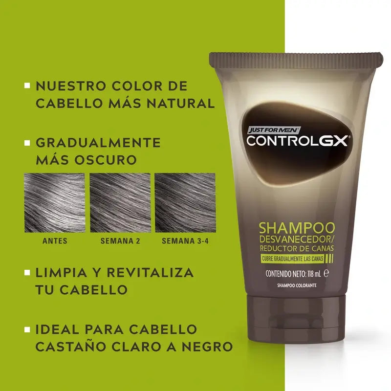 Champô Redutor de Cabelo Gx Grey Gx para Homem 118 ml