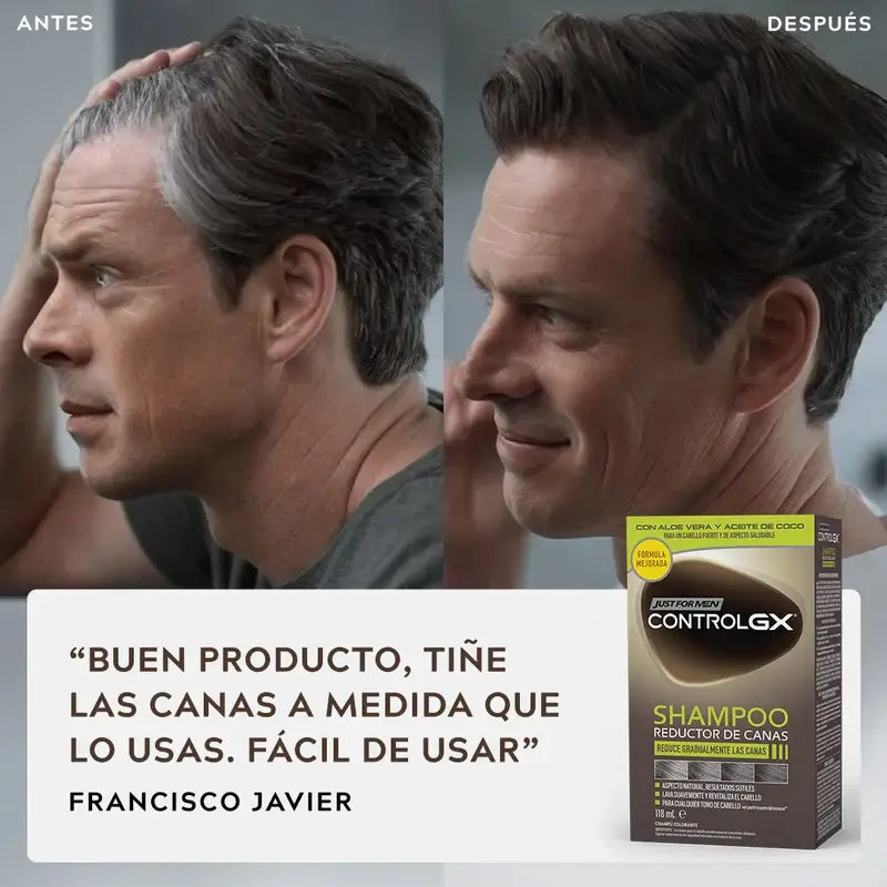 Champô Redutor de Cabelo Gx Grey Gx para Homem 118 ml