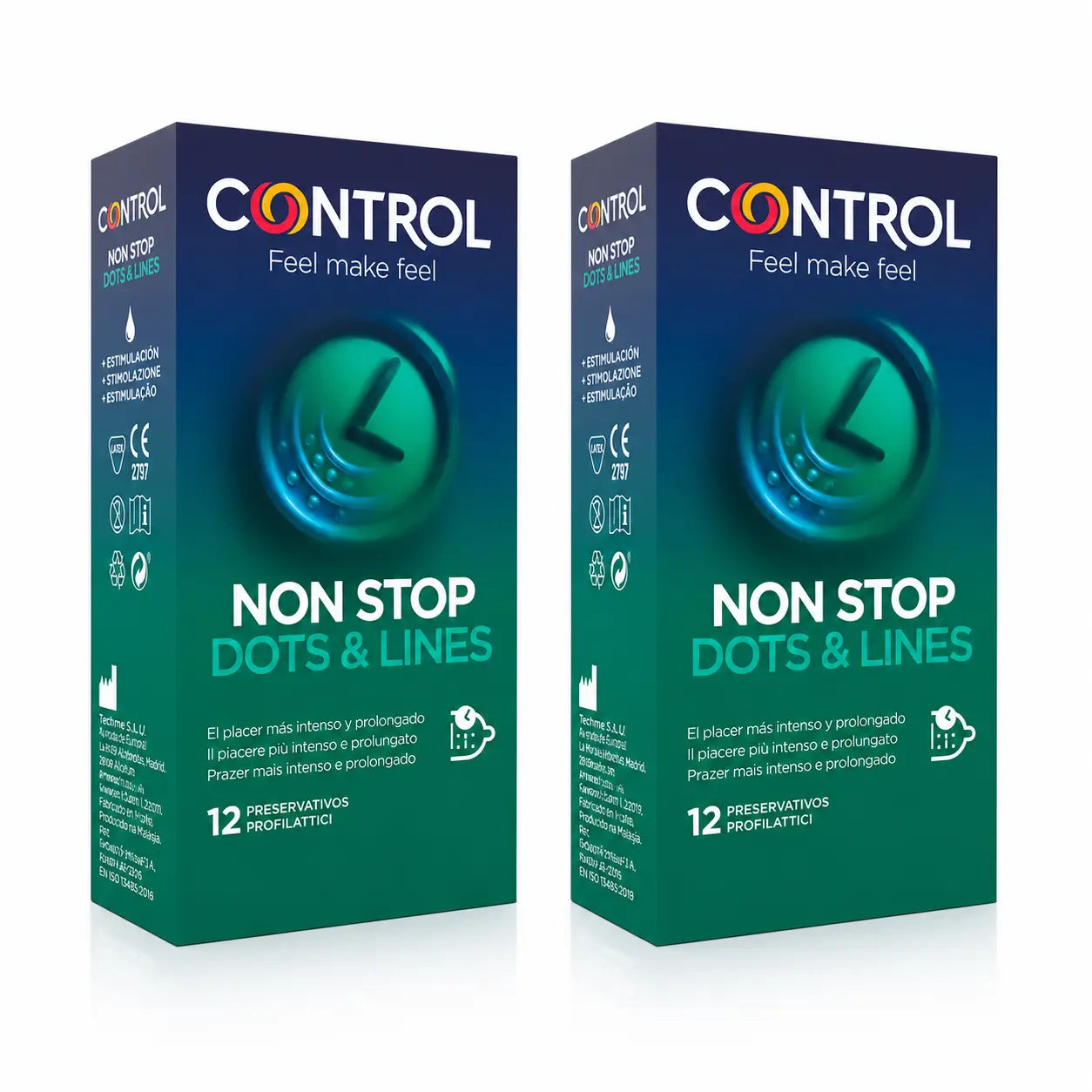 Control Non Stop Dots & Lines, 12 unid., embalagem 2