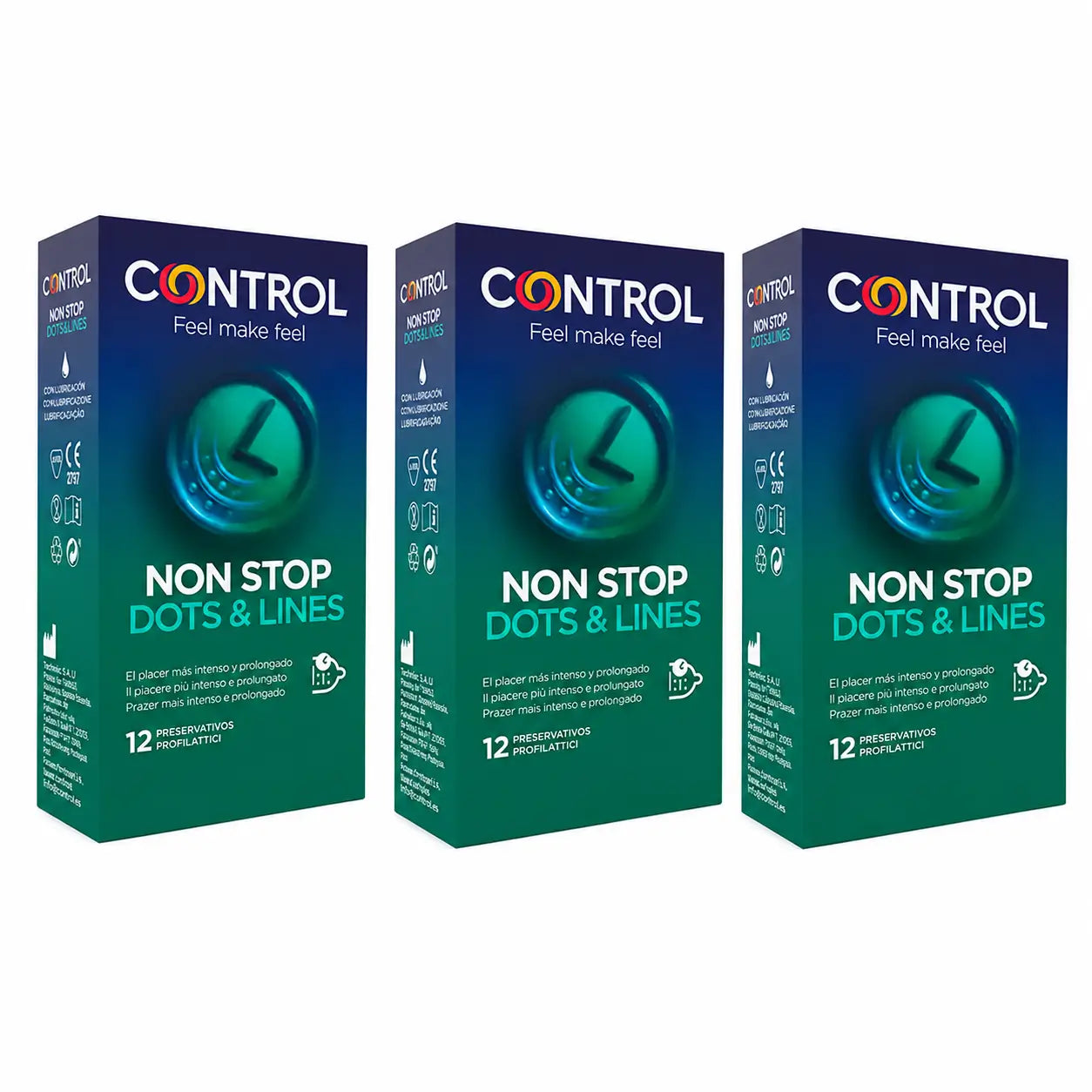 Control Non Stop Dots & Lines, 12 unidades, embalagem 3