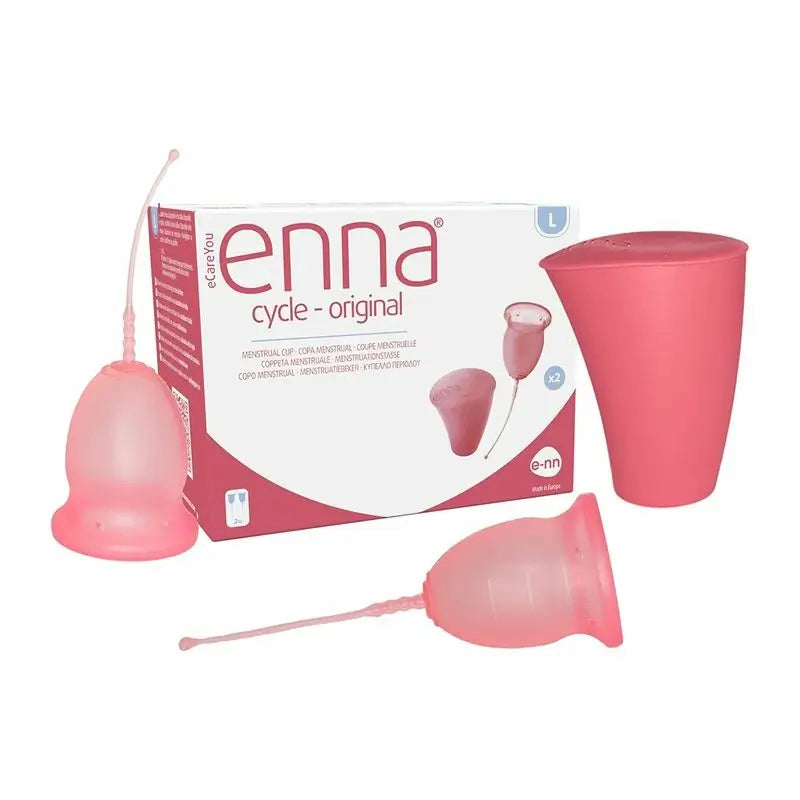 Copo menstrual sem aplicador Enna Cycle Original, tamanho L