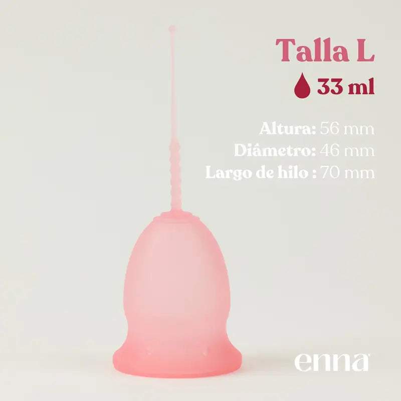 Copo menstrual sem aplicador Enna Cycle Original, tamanho L