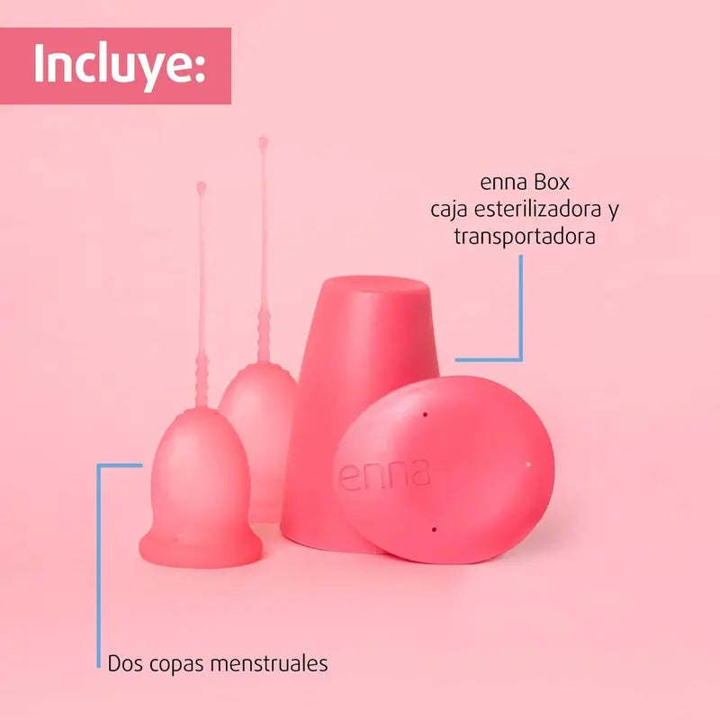 Copo menstrual sem aplicador Enna Cycle Original, tamanho M