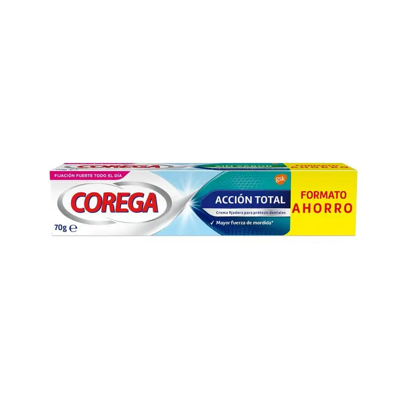 Corega Creme Fixador de Acção Total para Prótese Dentária, 70 gr