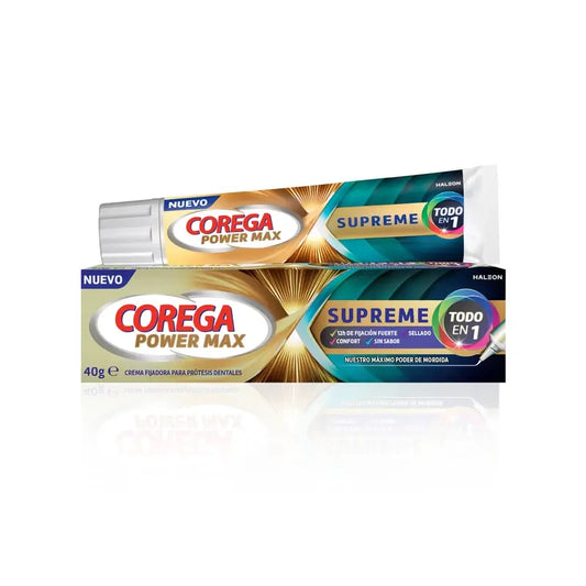 Corega Power Max Supreme Creme Fixador de Dentaduras , 40 gr