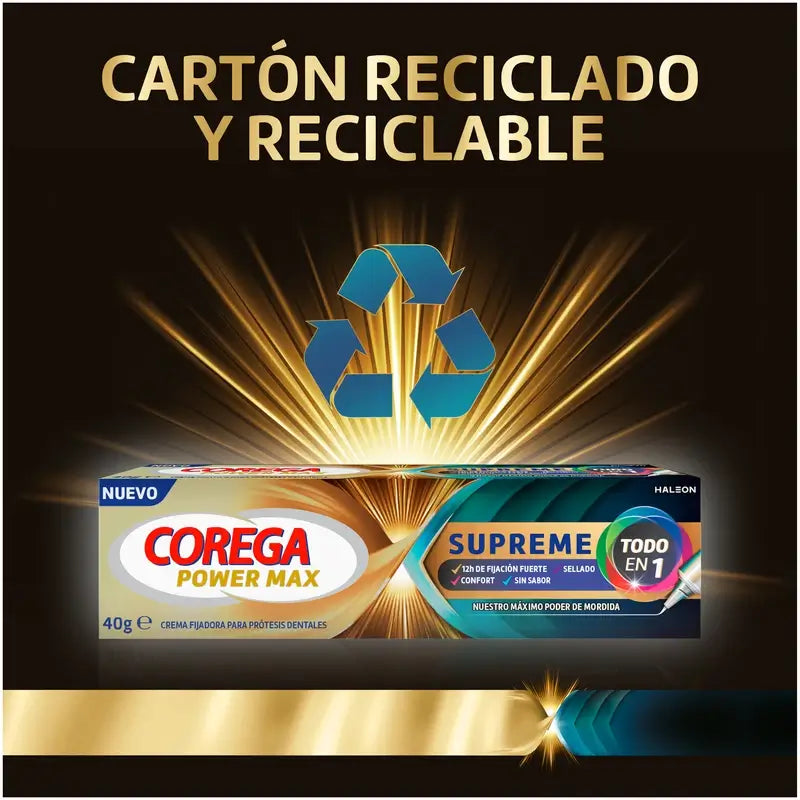 Corega Power Max Supreme Creme Fixador de Dentaduras , 70 g