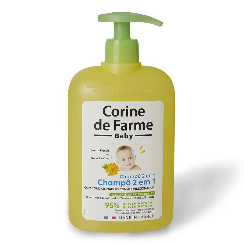 Corine De Farme Champô 2 em 1 com Amaciador Calêndula , 500 ml