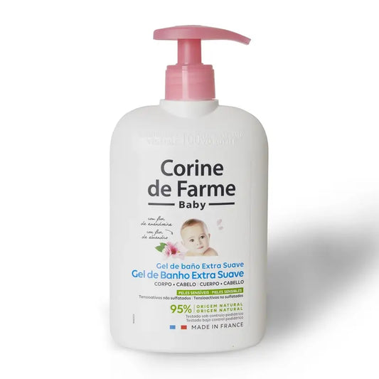 Corine De Farme Gel de Banho Extra Suave Flor de Amêndoa , 500 ml