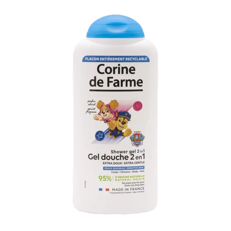 Corine De Farme Paw Patrol 2 em 1 Gel de Duche, 300 ml