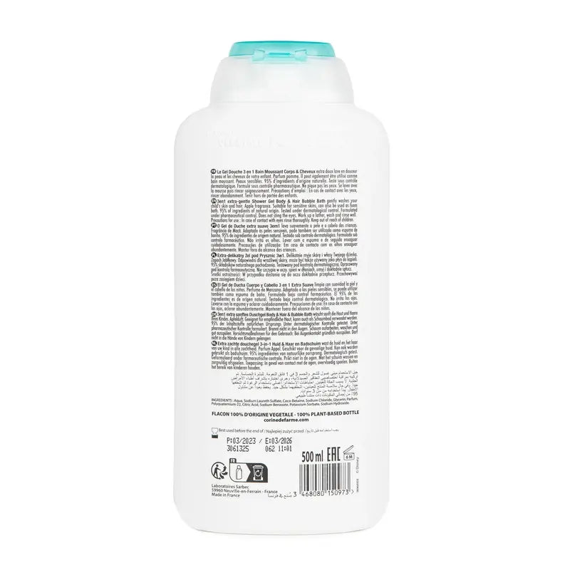 Corine De Farme Vaiana 3 em 1 Gel de Duche , 500 ml