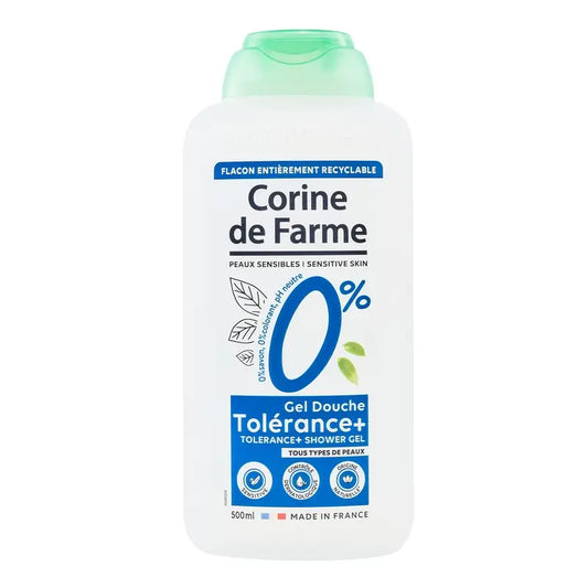 Gel de Duche Corine De Farme Pure 0% para peles sensíveis, 500 ml