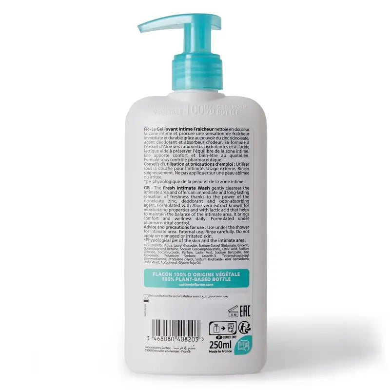 Corine De Farme Gel de Higiene Íntima Fresh , 250 ml