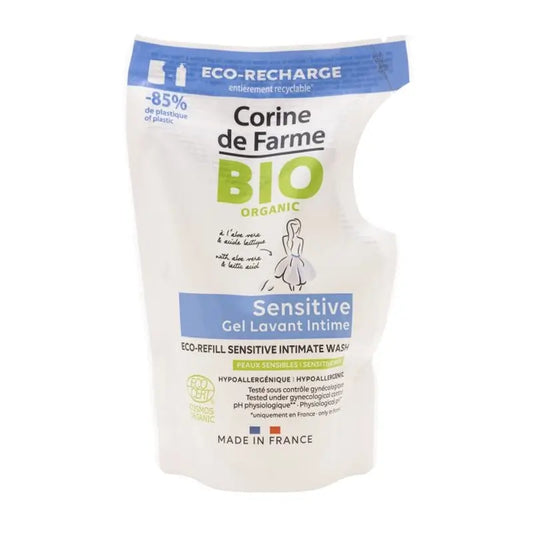 Corine De Farme Doypack Gel de Higiene Íntima Sensitive Recarga Bio, 250 ml