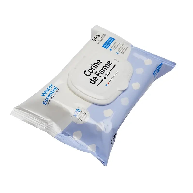 Toalhetes biodegradáveis Corine De Farme Water Essential , 70 pcs.