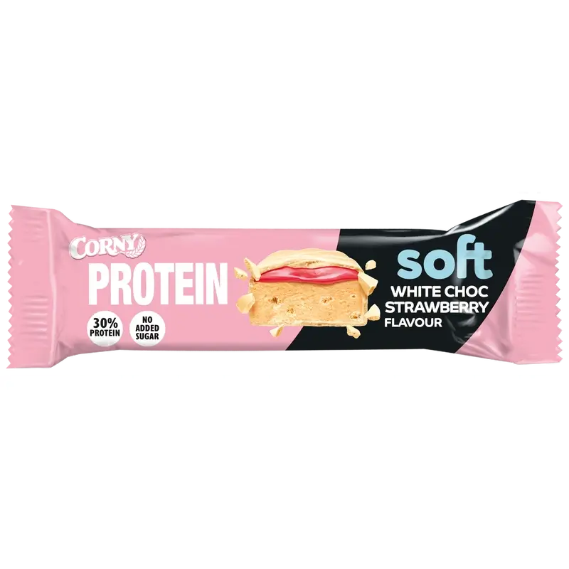 Corny Protein Soft Chocolate Branco e Morango , 45 gramas