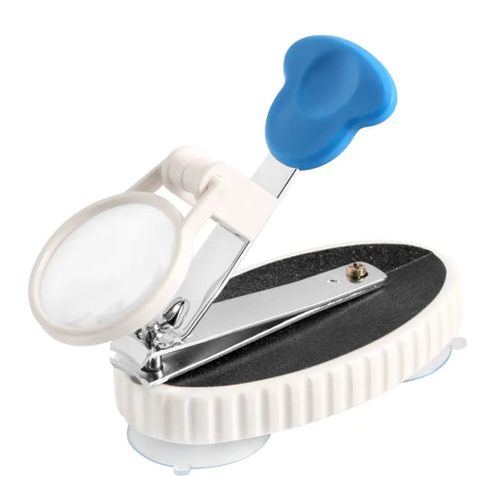 cortador de unhas com lupa