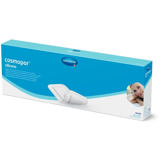 Cosmopor Penso Estéril de Silicone Cobertura de Silicone 35 X 10 Cm , 5 unidades