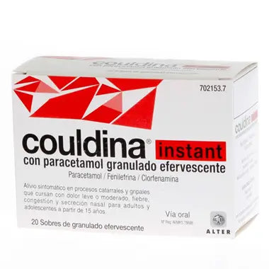 Couldina Instant com Paracetamol 20 Saquetas Efervescentes