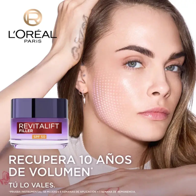 L'Oréal Paris Creme Rejuvenescedor Intensivo com Ácido Hialurónico e FPS 50: Volume e Proteção Uvb/Uva