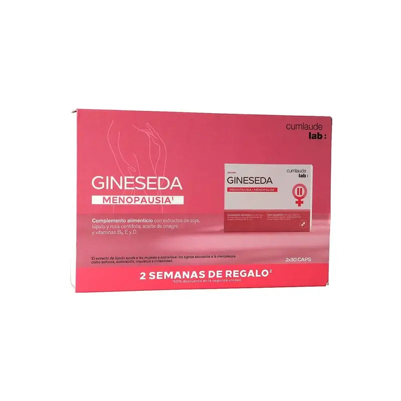 Cumlaude Lab Duplo Gineseda Menopausa , 2 x 30 cápsulas